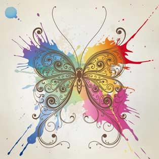 Tableaux sur toile avec papillons