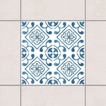 Sticker pour carrelage - Blue White Pattern Series No.2
