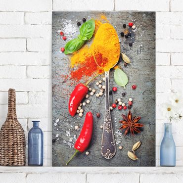 Impression sur toile - Spoon With Spices