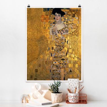 Poster reproduction - Gustav Klimt - Portrait Of Adele Bloch-Bauer I