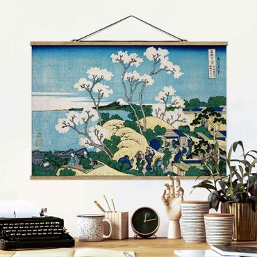 Tableau en tissu avec porte-affiche - Katsushika Hokusai - The Fuji Of Gotenyama
