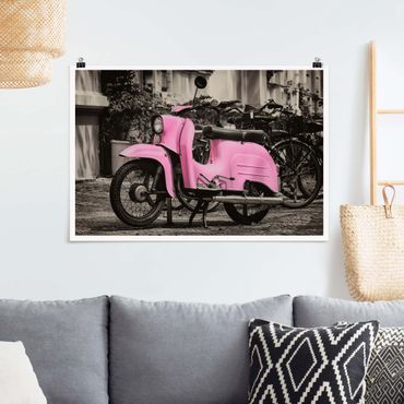 Poster - Pink Scooter