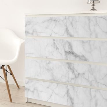 Papier adhésif pour meuble - Bianco Carrara