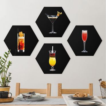 Hexagone en forex - Cocktail Set On Black Set I