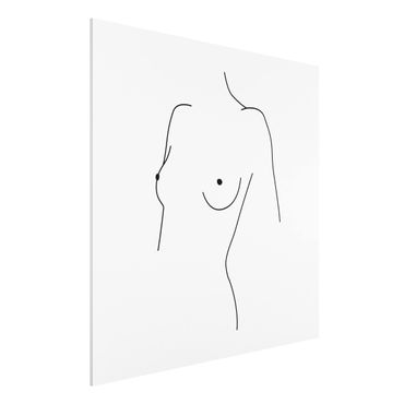 Impression sur forex - Line Art Nude Bust Woman Black And White