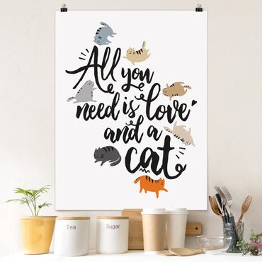 Poster citation - All You Need Is Love And A Cat