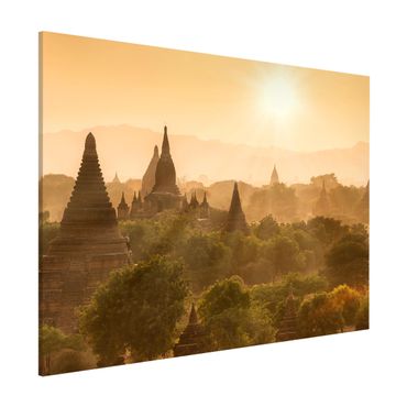 Tableau magnétique - Sun Setting Over Bagan