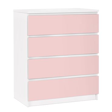 Papier adhésif pour meuble IKEA - Malm commode 4x tiroirs - Colour Rose