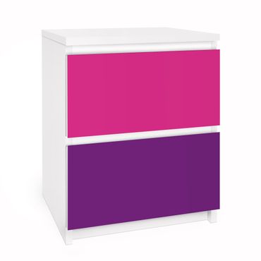 Papier adhésif pour meuble IKEA - Malm commode 2x tiroirs - Set Girly