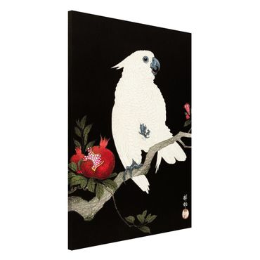 Tableau magnétique - Asian Vintage Illustration White Cockatoo