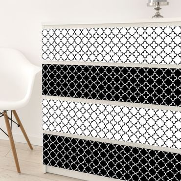 Papier adhésif pour meuble - Moroccan Tile Pattern Quatrefoil Set
