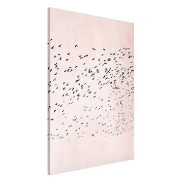 Tableau magnétique - Flock Of Birds In The Sunset