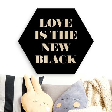Hexagone en bois - Love Is The New Black