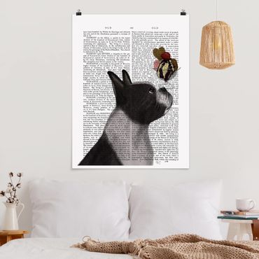 Poster citation - Animal Reading - Terrier With Ice