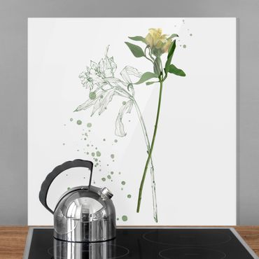 Fond de hotte - Botanical Watercolor - Lily