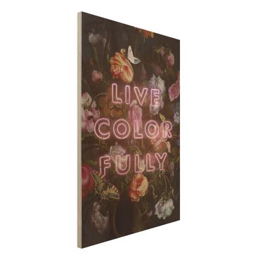 Impression sur bois - Live Colour Fully