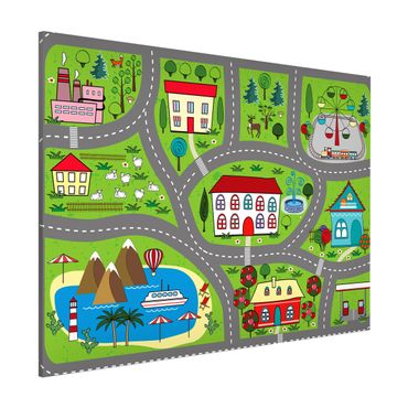 Tableau magnétique - Playoom Mat Smalltown - A Trip To The Countryside