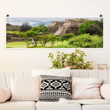 Poster panoramique nature & paysage - Pyramid Of Monte Alban