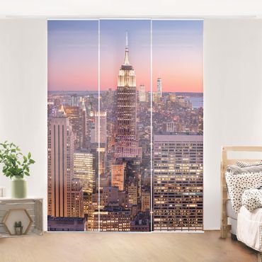 Set de panneaux coulissants - Sunset Manhattan New York City