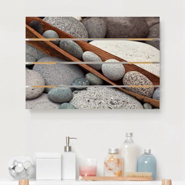 Impression sur bois - Still Life With Grey Stones