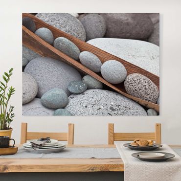 Impression sur toile - Still Life With Grey Stones