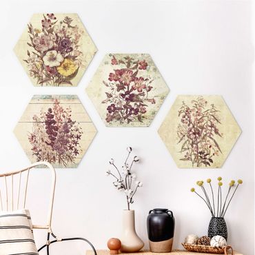 Hexagone en forex - Vintage Floral Collection