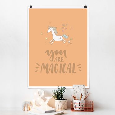Poster animaux - You Are Magical Unicorn