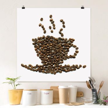 Poster - Coffee Beans Cup