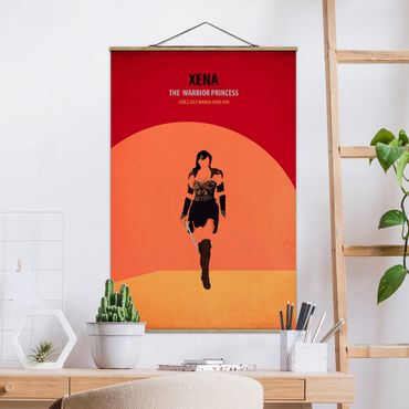 Tableau en tissu avec porte-affiche - Film Poster Xena