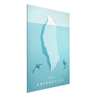 Impression sur aluminium - Travel Poster - Antarctica