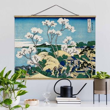 Tableau en tissu avec porte-affiche - Katsushika Hokusai - The Fuji Of Gotenyama