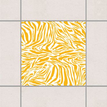 Sticker pour carrelage - Zebra Design Melon Yellow