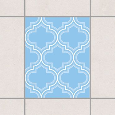 Sticker pour carrelage - Retro Light Blue Morocco