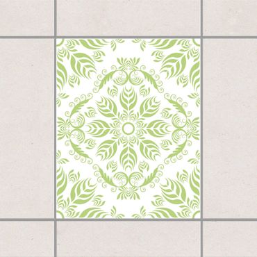 Sticker pour carrelage - Rosamunde White Spring Green