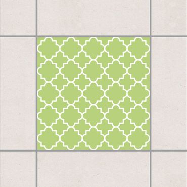 Sticker pour carrelage - Traditional Quatrefoil Spring Green