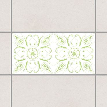 Sticker pour carrelage - Bandana White Spring Green