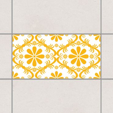 Sticker pour carrelage - Floral Melon Yellow