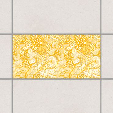 Sticker pour carrelage - Poseidon's Garden Melon Yellow