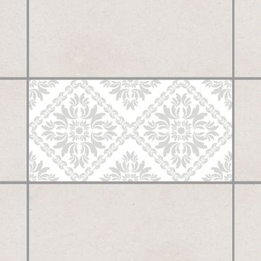 Sticker pour carrelage - Vera Rosa White Light Grey