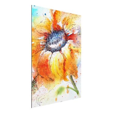 Tableau sur aluminium - Painted Sunflower