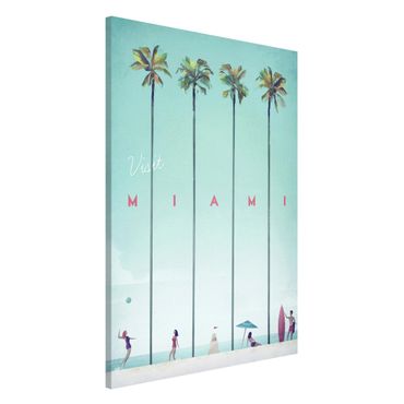 Tableau magnétique - Travel Poster - Miami
