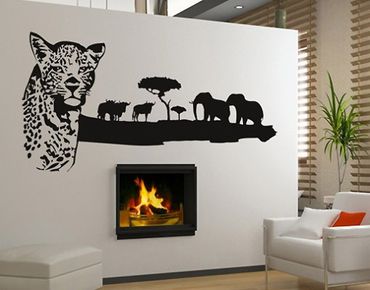 Sticker mural - No.BR222 african wildlife
