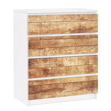 Papier adhésif pour meuble IKEA - Malm commode 4x tiroirs - Nordic Woodwall