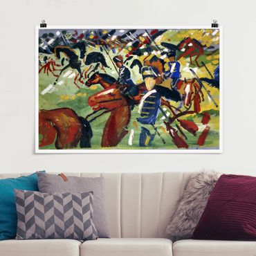 Poster - August Macke - Hussars On A Sortie