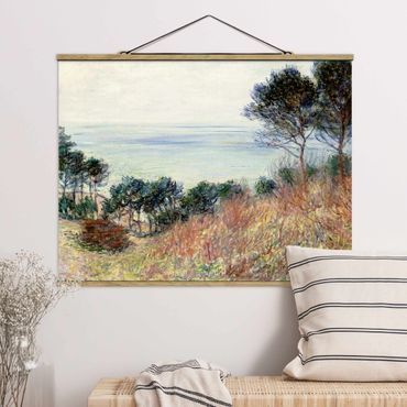 Tableau en tissu avec porte-affiche - Claude Monet - The Coast Of Varengeville
