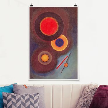 Poster reproduction - Wassily Kandinsky - Circles And Lines