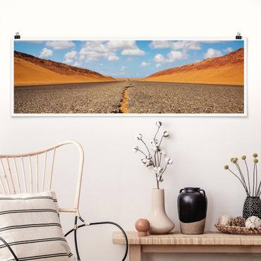 Poster panoramique nature & paysage - Desert Road