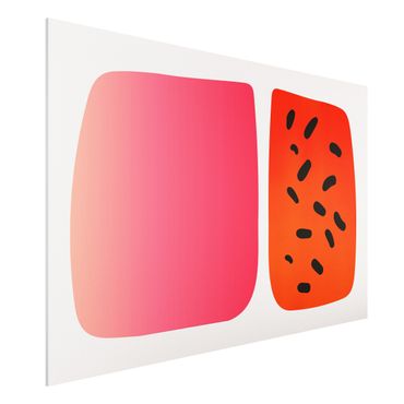 Impression sur forex - Abstract Shapes - Melon And Pink