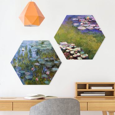 Hexagone en forex - Claude Monet - Water Lilies Set