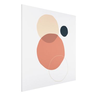 Impression sur forex - Line Art Circles Pastel